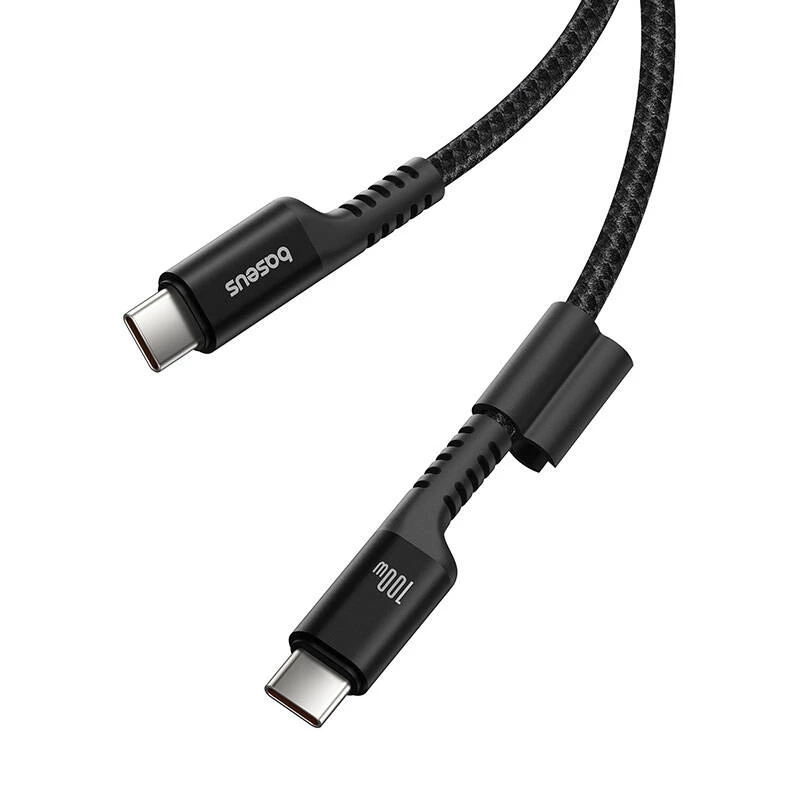 Baseus Fish-Eye USB C į USB C greito įkrovimo kabelis 1 m 100 W Juodas