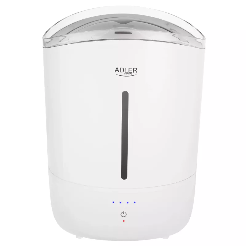 Adler drėkintuvas | AD 7971 | 30 W | Vandens talpa 5 L | Ultragarsinis | Drėkinimo galia 100-250 ml/val | Baltas
