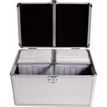 Dėžutė MediaRange BOX75 200 diskų, sidabrinė