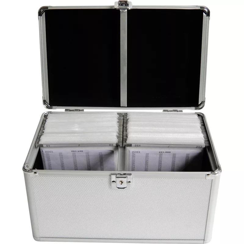 Dėžutė MediaRange BOX75 200 diskų, sidabrinė