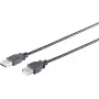 USB A į USB A laidas ShiverPeaks 13-24025, USB 2.0, 1 m, juodas