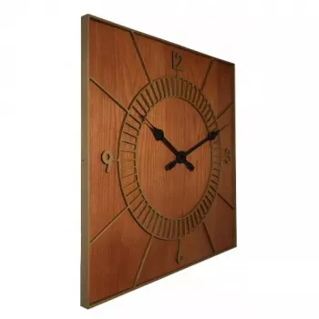NeXtime klok 3112br Wood Square, 50x50 cm, sieninis, rudas