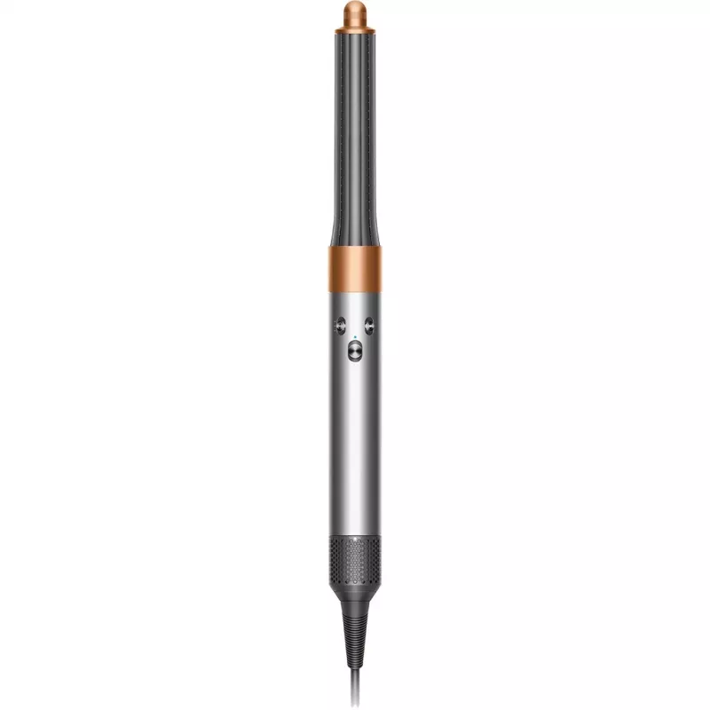 Multistyler Dyson Airwrap Origin Warm Copper Nickel — multistyler, 1300 W, 3 šilumos / greičio nustatymai, 360° pagrindas, 2,675 m laidas
