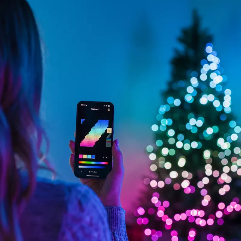 Twinkly Candies LED Kalėdų eglutės lemputės TWKP100RGB-T 6 m 100 perlų formos lempučių