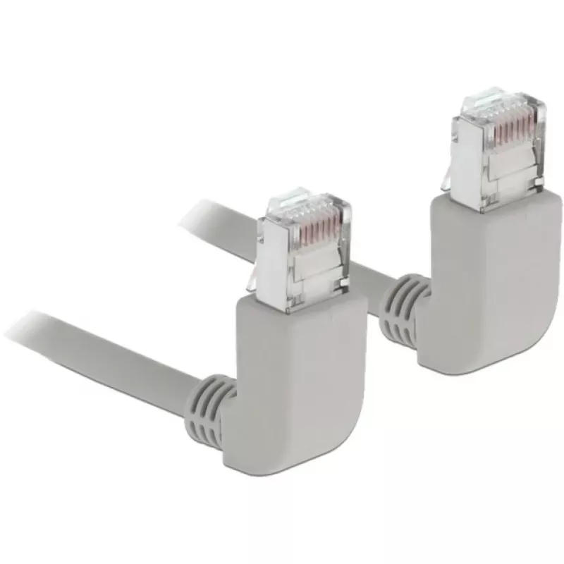 Tinklo kabelis DeLOCK 83513 RJ-45 Cat6a 0,5 m Pilkas