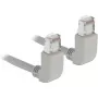 Tinklo kabelis DeLOCK 83513 RJ-45 Cat6a 0,5 m Pilkas