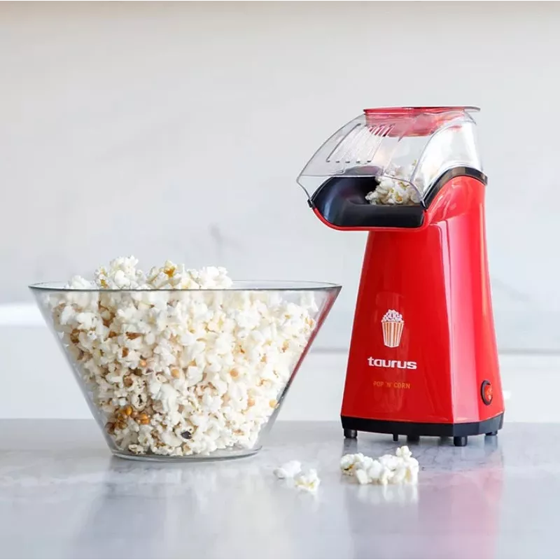 Popcorn popper Taurus 968375000 S7600343 — 1100 W, permatomas dangtis, 3 min. paruošimas