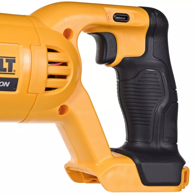DeWALT DCS380N siaurapjūklis 2,86 cm juodas, geltonas