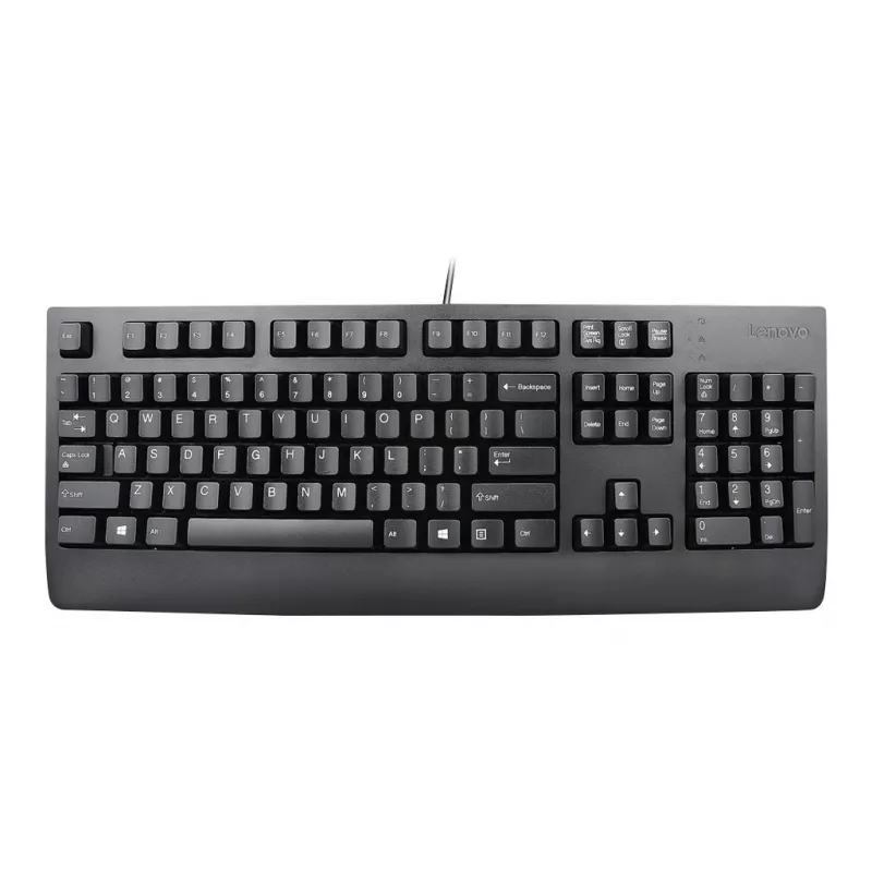 Laidinė viso dydžio klaviatūra Lenovo Preferred Pro II — USB, slovakų išdėstymas, juoda, su riešo atrama
