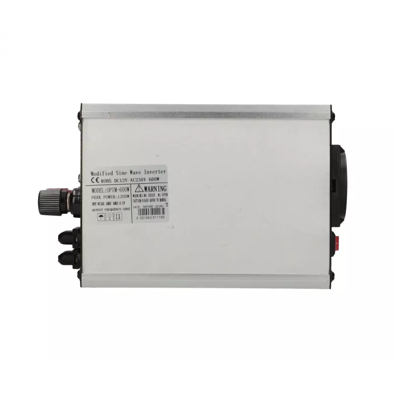 Extralink OPIM-600W įtampos keitiklis, automobilinis 12V, 600W modifikuota sinusinė banga