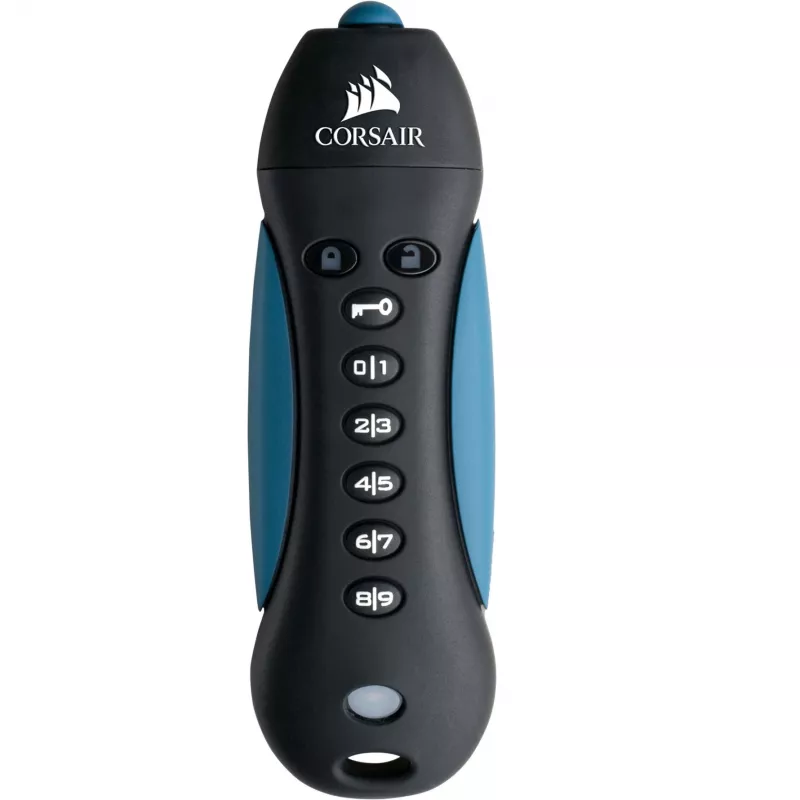 CORSAIR Flash Padlock 3 128 GB saugi USB 3.0 atmintinė su klaviatūra, apsaugota 256 bitų aparatine AES šifravimo technologija