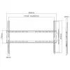 SBOX PLB-2264F-2 sieninio tvirtinimo laikiklis 37–80 cm, keliamoji galia 45 kg, VESA 600x400