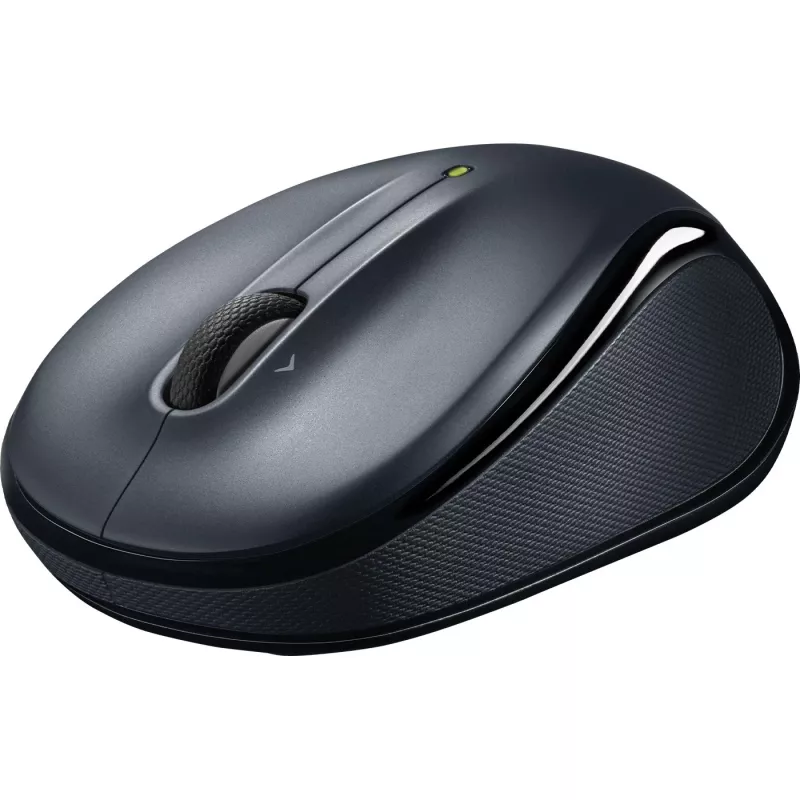 LOGITECH M325s pelė, tinkama dešinei ir kairei rankai, optinė, 5 mygtukai, belaidė, 2,4 GHz, USB belaidis imtuvas, tamsiai pilka
