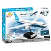 Statybinis rinkinys Cobi Boeing 737-8 — 340 detalių, rekomenduojamas amžius 7+, mėlyna ir balta