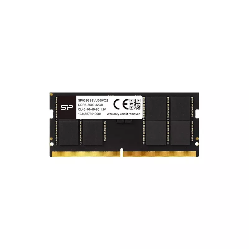 Nešiojamojo kompiuterio SODIMM DDR5 16 GB 5600 MHz RAM „Silicon Power“ (262 kontaktų, CL46, 1,1 V)
