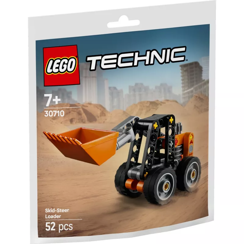Konstrukcinis žaislas LEGO Technic Šoniniu slydimu valdomas krautuvas 30710 su judamomis svirtimis ir vikšrais