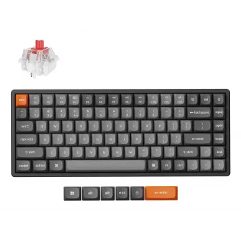 Keychron K2 Max klaviatūra universali USB RF belaidė Bluetooth juoda pilka 75%