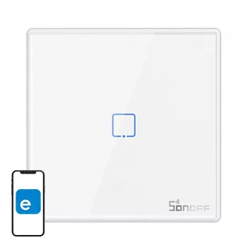 Sonoff T2EU1C-RF tinklų sietuvas / valdiklis Baltas Plastikas Tvirtinimas ant sienos 0,433 GHz