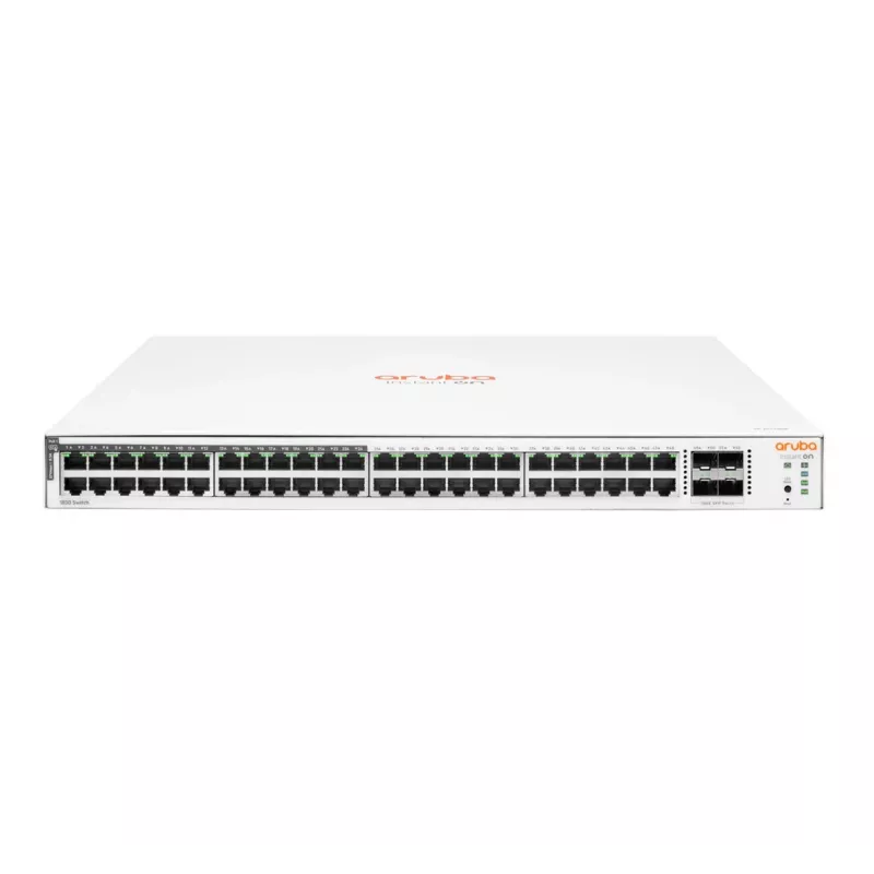 HPE Aruba Networking Aruba Instant On 1830 48G 24p Class4 PoE 4SFP 370W valdomas L2 Gigabit Ethernet (10/100/1000) maitinimas per Ethernet (PoE) 1U