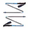 Žygio lazdos Juoda Diamond Distance Carbon Z-Pole, anglies pluošto kotas, sulankstoma Z formos, 296 g, 44–130 cm