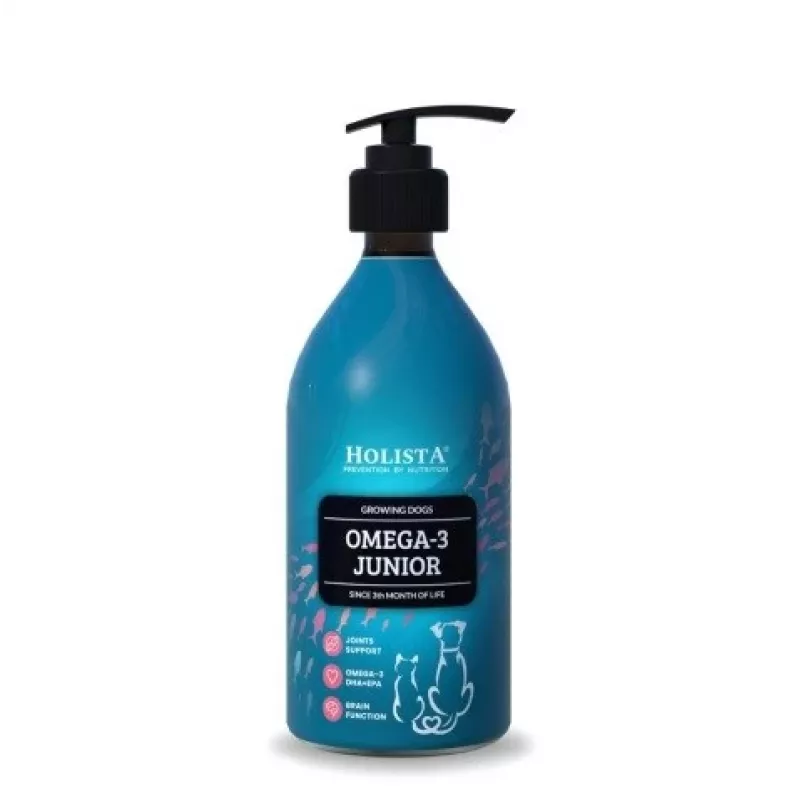 HOLISTA Omega-3 Junior - papildai šunims ir katėms - 400ml