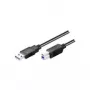 Wentronic Goobay USB 3.0 SuperSpeed kabelis, juodas, 3 m - USB 3.0 kištukas (A tipo) > USB 3.0 kištukas (B tipo) (93654)