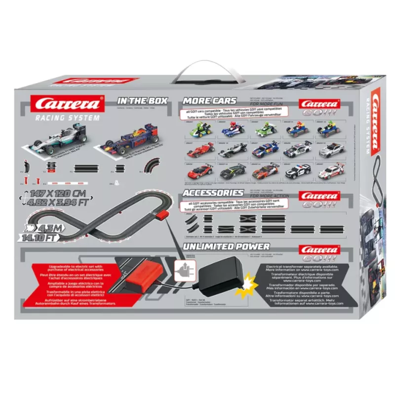 Slotinių automobilių rinkinys Carrera Formula Champions 4,3 m trasa – Carrera modelis 20063518