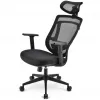 Biuro kėdė Sharkoon OfficePal C10 — juoda, ergonomiškas dizainas, reguliuojamas aukštis