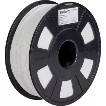 Renkforce RF-4511190 3D spausdinimo medžiaga polipieno rūgštis (PLA) balta 1 kg (RF-4511190)