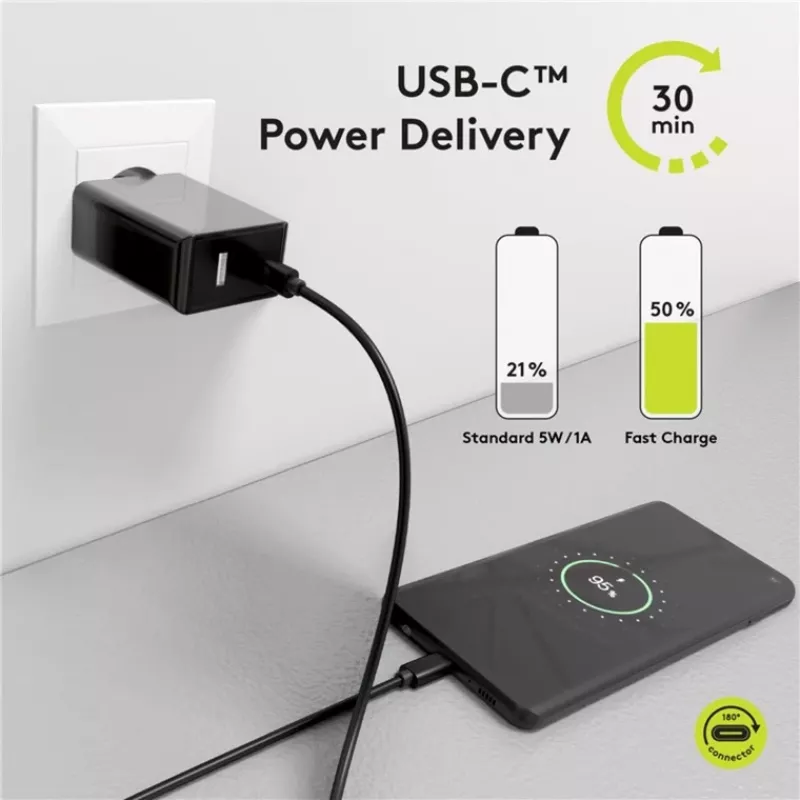 Goobay 49254 USB kabelis, juodas