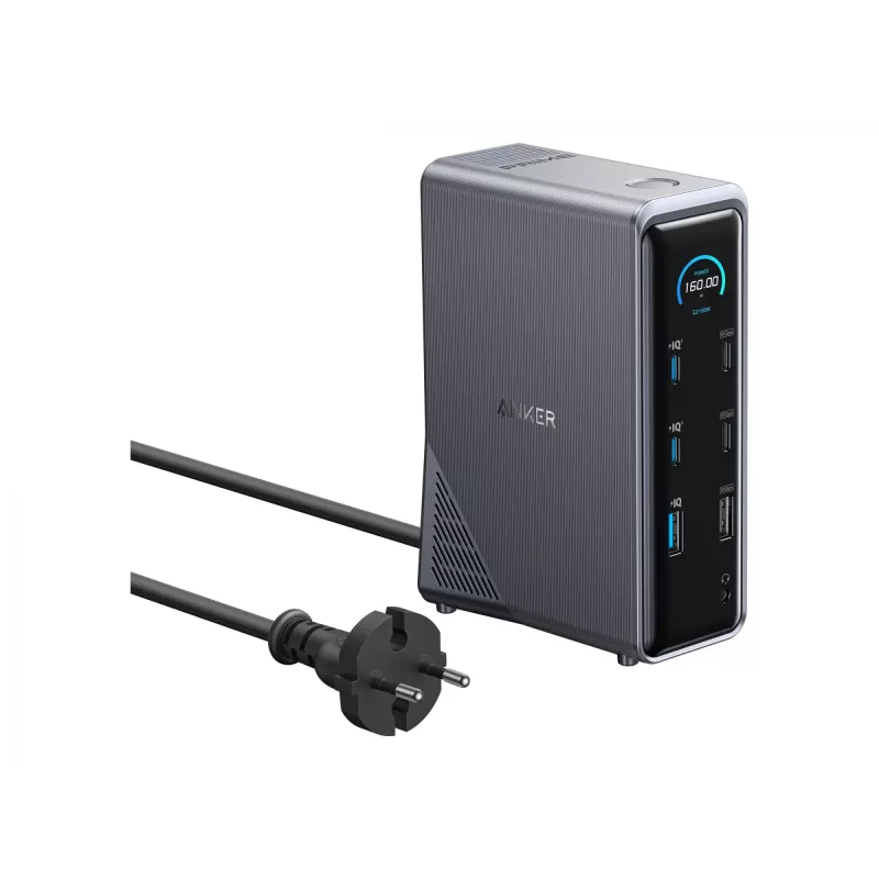 Dokų stotelė Anker A83B63A1 Universal Juoda USB 888g