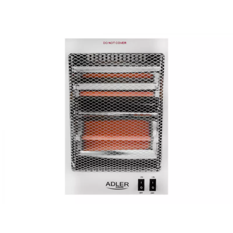 Adler | Šildytuvas | AD 7709 | Halogeninis šildytuvas | 800 W | Galios lygių skaičius 2 | Balta