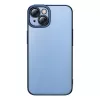 Apsauginis dėklas ir grūdinto stiklo rinkinys Baseus, skirtas iPhone 14 Plus — blizgantis permatomas mėlynas