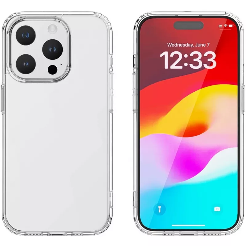 Korpuso dangtelis 4smarts 540603, skirtas „iPhone 15“, skaidrus, 15,5 cm
