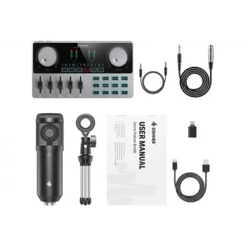 Donner Podcast Starter Kit - podcast įrašymo rinkinys