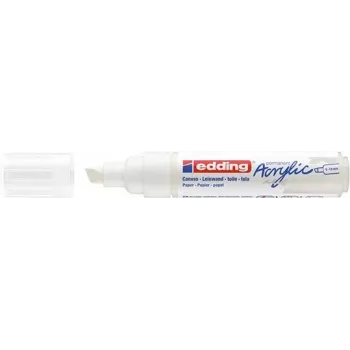 Akrilinis žymeklis Edding 5000 Broad White Chisel Tip 1 vnt.
