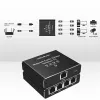 Ethernet mini jungiklis QOLTEC 52293 1x4 RJ45, 1 įėjimo 4 išėjimų nevaldomas tinklo skirstytuvas
