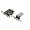 Vidinė PCIe sąsajos plokštė LOGILINK PC0033 su nuosekliaisiais ir lygiagrečiaisiais išėjimais, NetMOS mikroschemų rinkinys