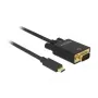 Vaizdo kabelio adapteris DeLOCK 85263 USB Type-C į VGA 3m Juoda