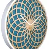 NeXtime klok 3150tq Sun Small, Ø35 cm, sieninis, turkio spalvos