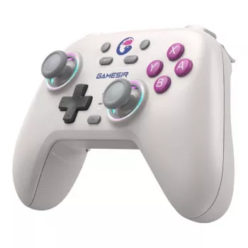 Belaidis valdiklis GameSir T4n baltas — Bluetooth, ergonomiškas dizainas