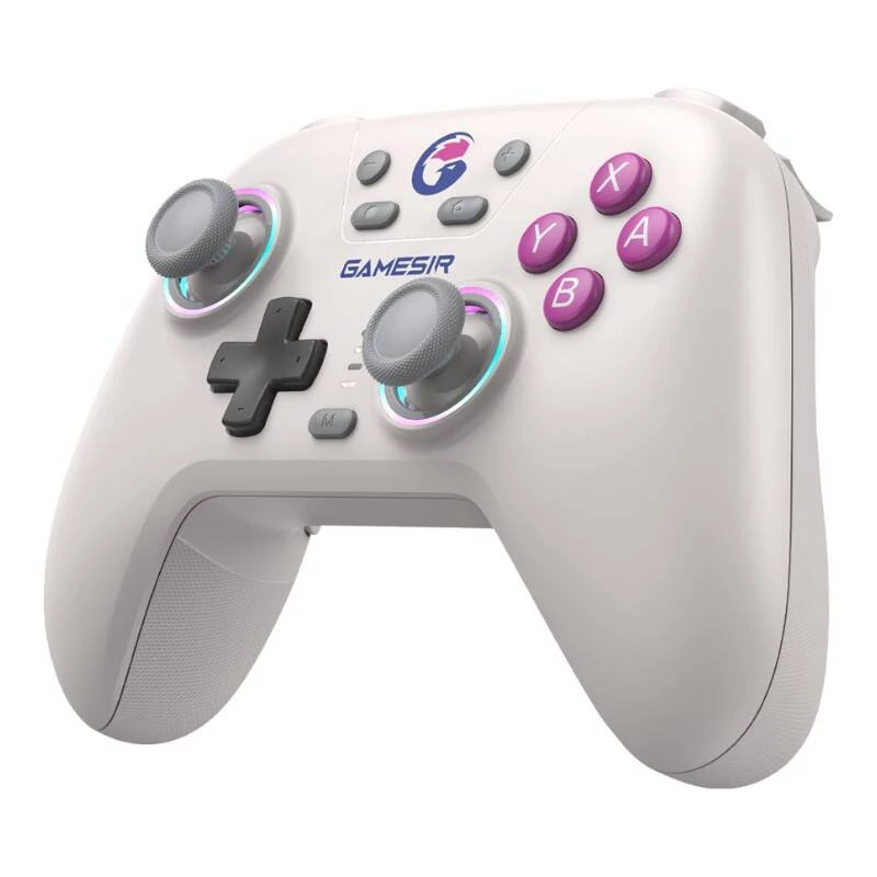 Belaidis valdiklis GameSir T4n baltas — Bluetooth, ergonomiškas dizainas