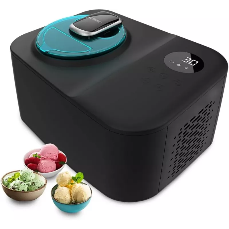 Kompresoriniai ledų gaminimo aparatai Cecotec 1,2 L 110 W juoda