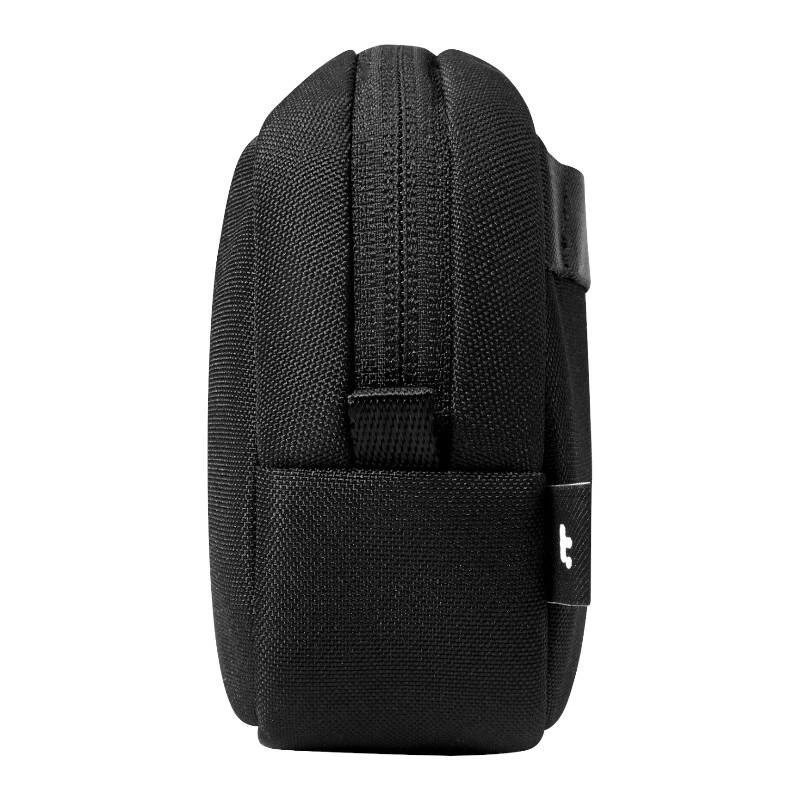 Priedų dėklas Tomtoc Light-T12 by Tomtoc (juodas) — kompaktiškas tvarkyklė kabeliams ir smulkiai technikai