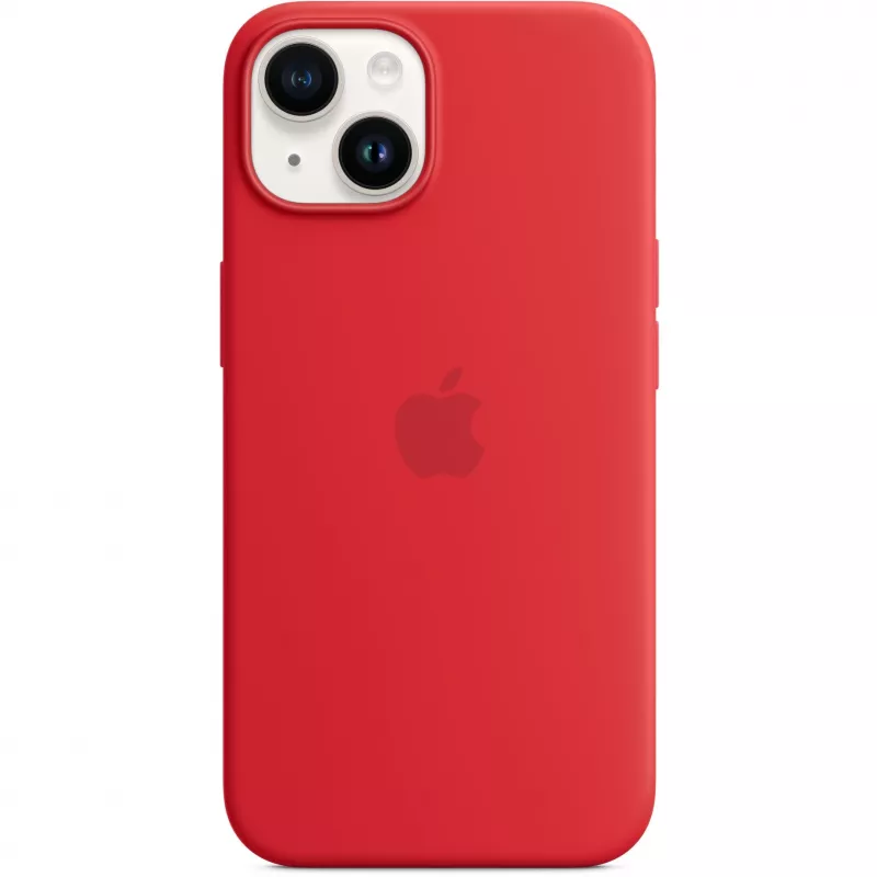 Apple iPhone 14 silikoninis dėklas su MagSafe, (PRODUCT)Raudona