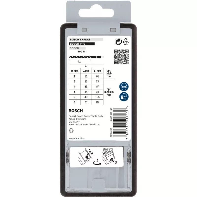 Smailiagalių grąžtų rinkinys Bosch 2607019923