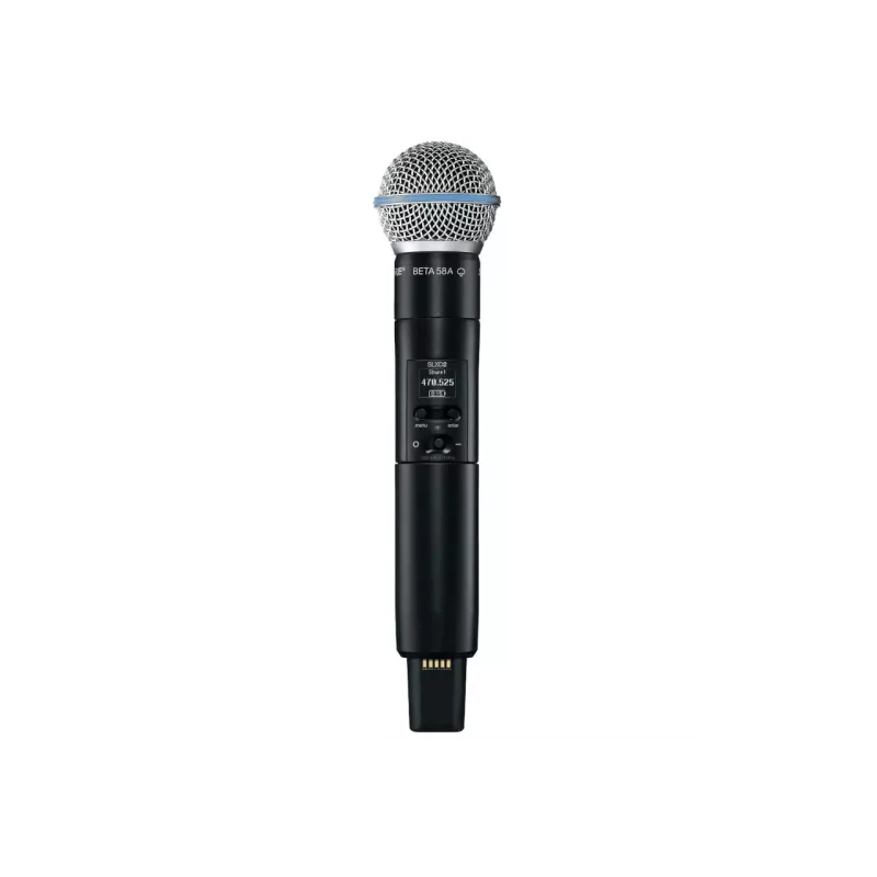 Shure SLXD2/B58=-G59 - rankinis siųstuvas su Beta®58A kapsule, 470–514 MHz
