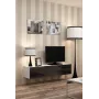 Cama TV stovas VIGO 140 30/140/40 baltas/juodas blizgus