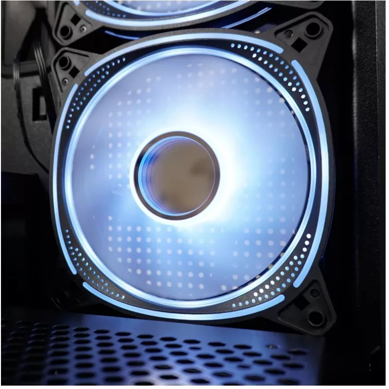 LC-Power Enclosure MidiTower 715B juodas USB3.2/Audio be maitinimo šaltinio SEAMLESS_X (LC-715B-ON)
