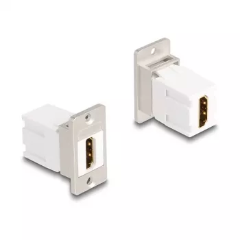 DeLOCK keystone modulis 67166 HDMI plokščias Sidabrinė White
